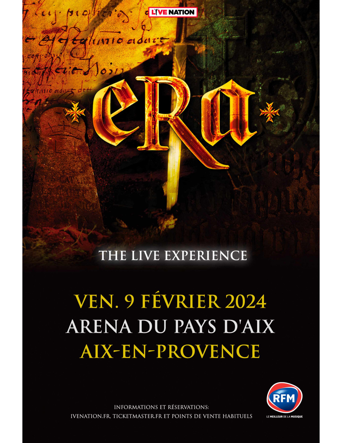 ERA 9 février 2024 20h Arena du Pays d'Aix Aix en Provence